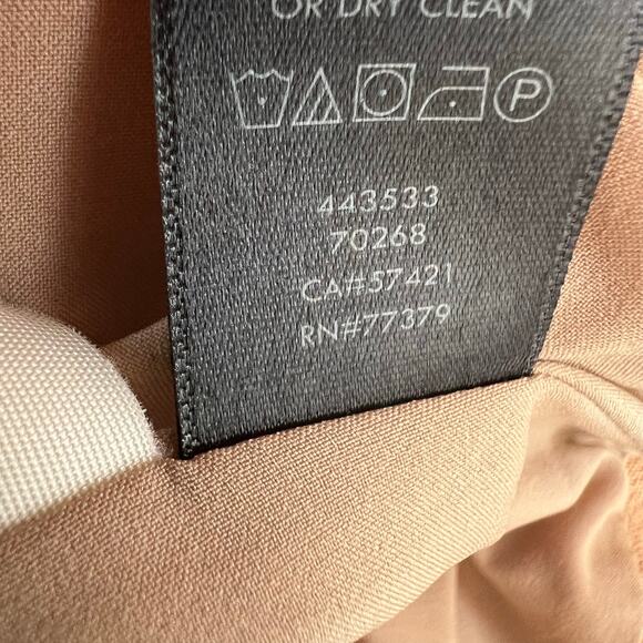 ANN TAYLOR Belted Wrap Midi Skirt in Tan Women's Size 10 - Picture 9 of 10